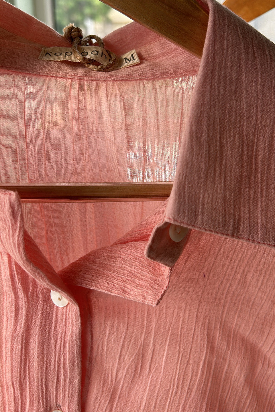 Peach Solid Co-ord Set (Set of Two)