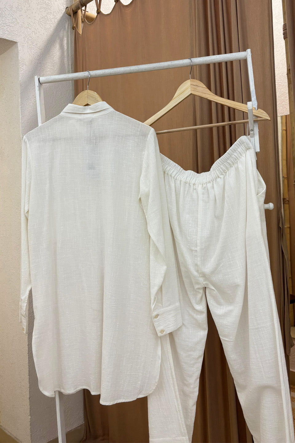 White Cotton Co-ord Set