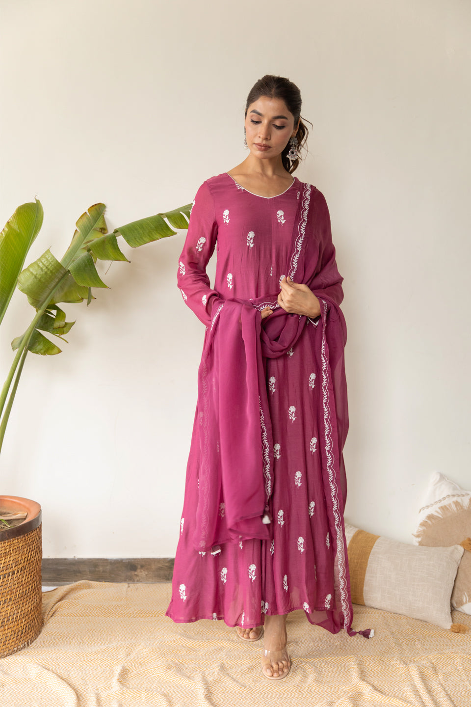 Mulberry Anarkali (Set of Two)
