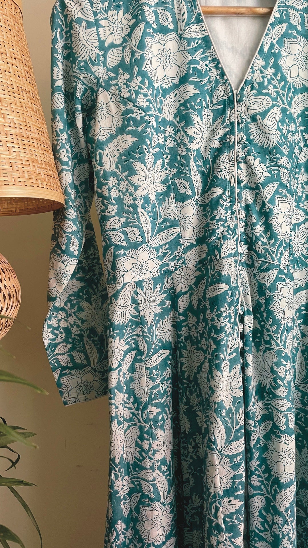 Teal Green Button Down Tunic