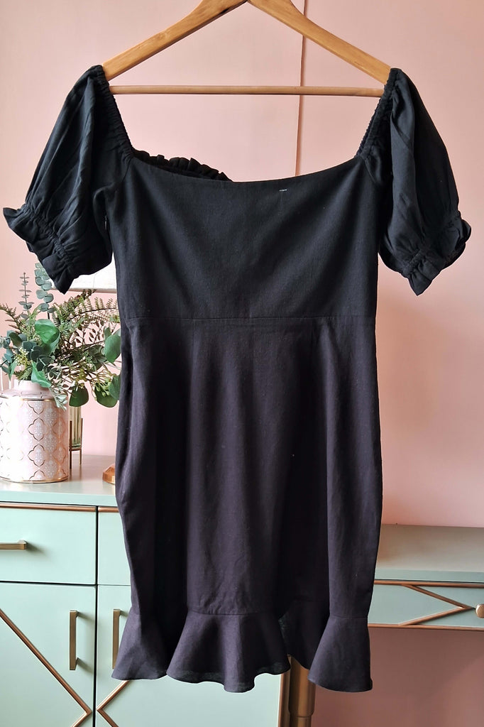Black Off-Shoulder Dress (PL-52)