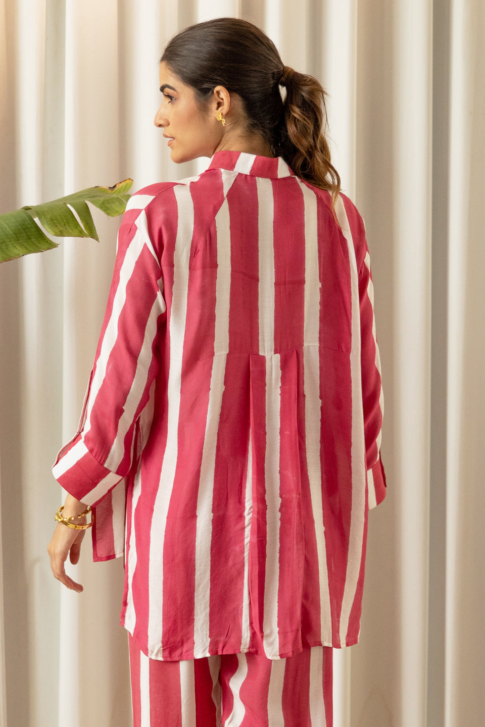 Fuchsia Striped Muslin (Shirt only)