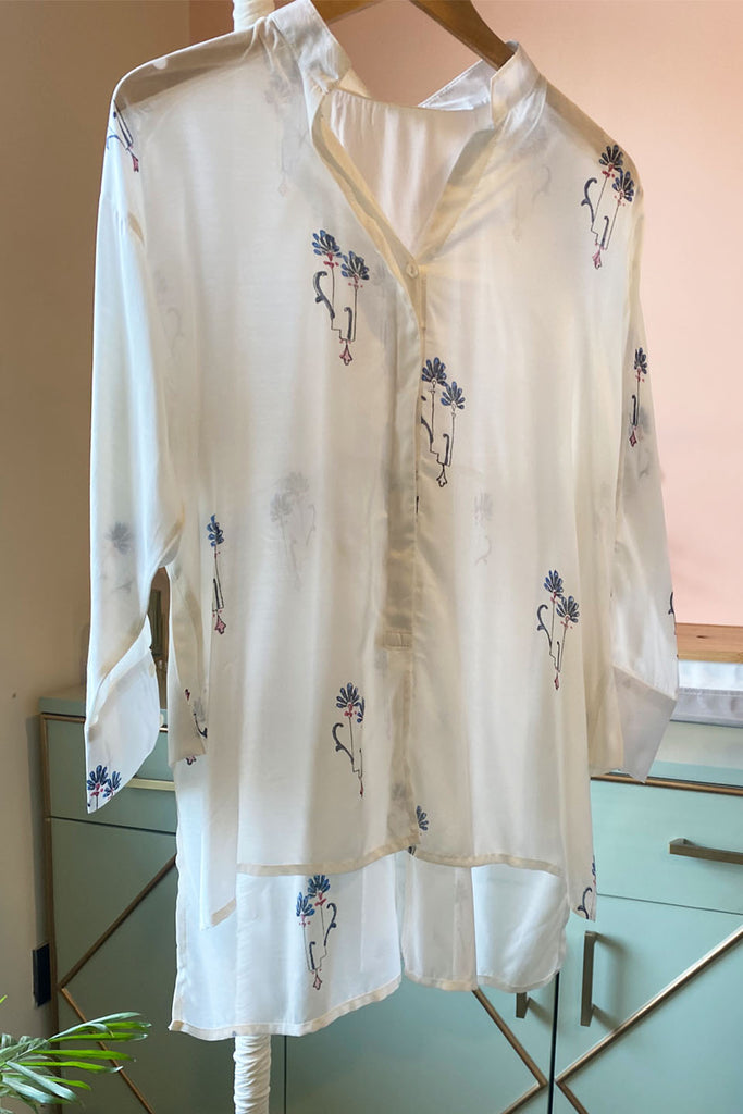 Off-Mughal White Muslin (Shirt only)