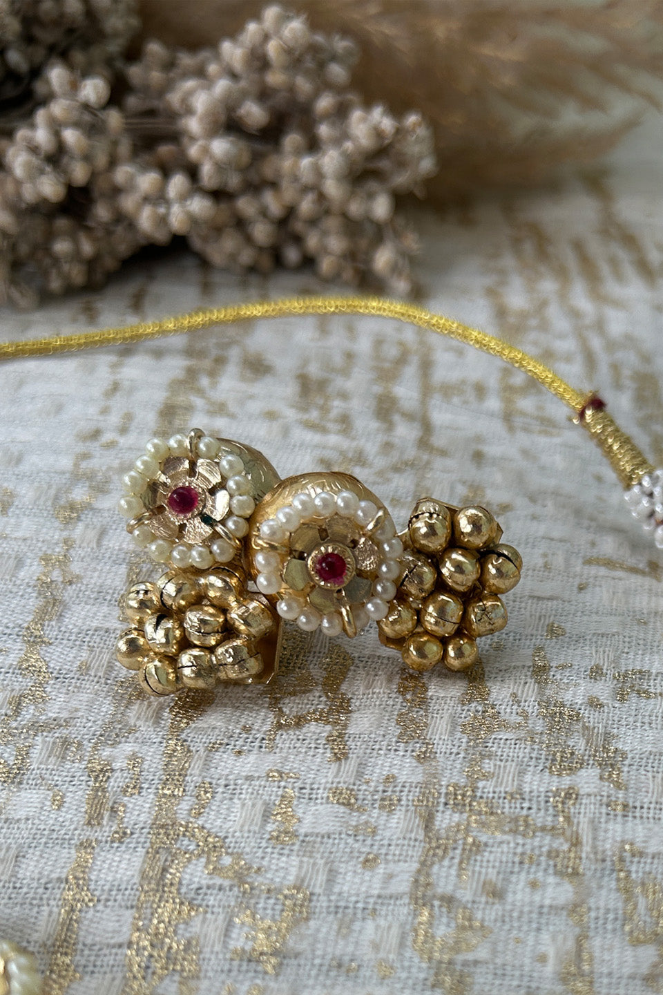 The Rani Silver Necklace with Earrings (Gold Plated)