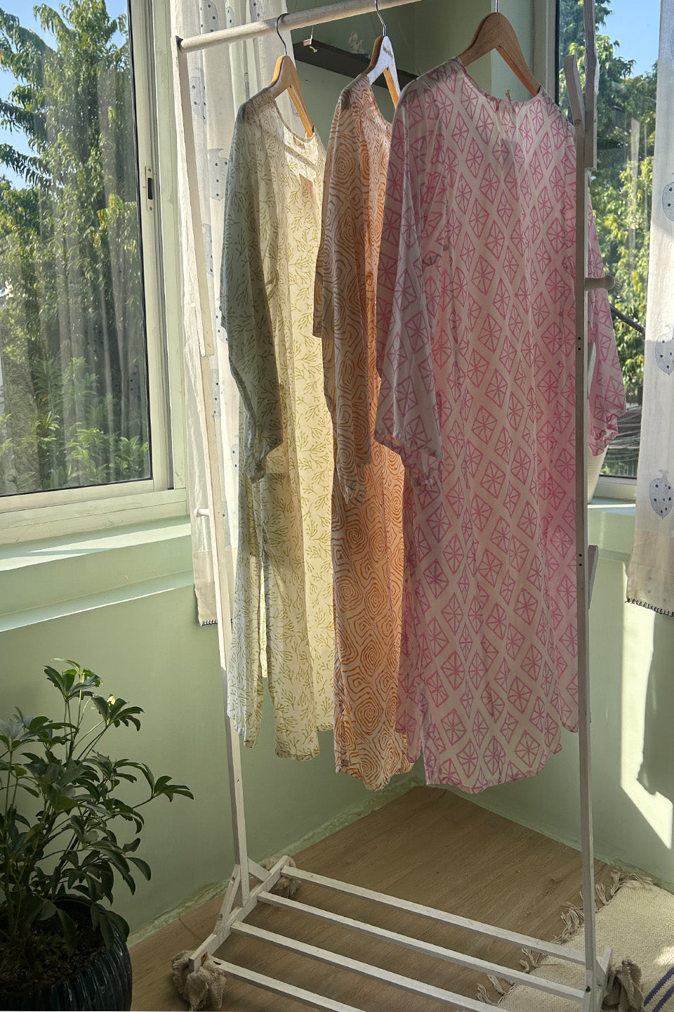 Pure Muslin Kurtas (Set of Three)