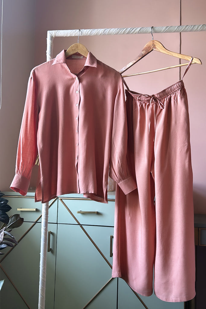 Solid Peach Co-ord set (Set Of Two)