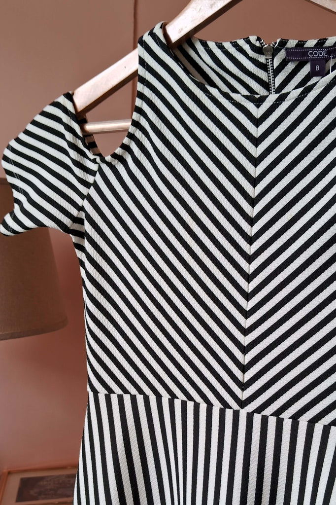 Black and White Striped Dress (PL-23)