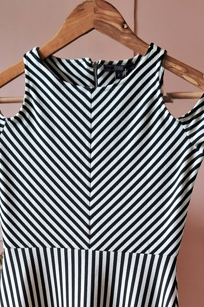 Black and White Striped Dress (PL-23)