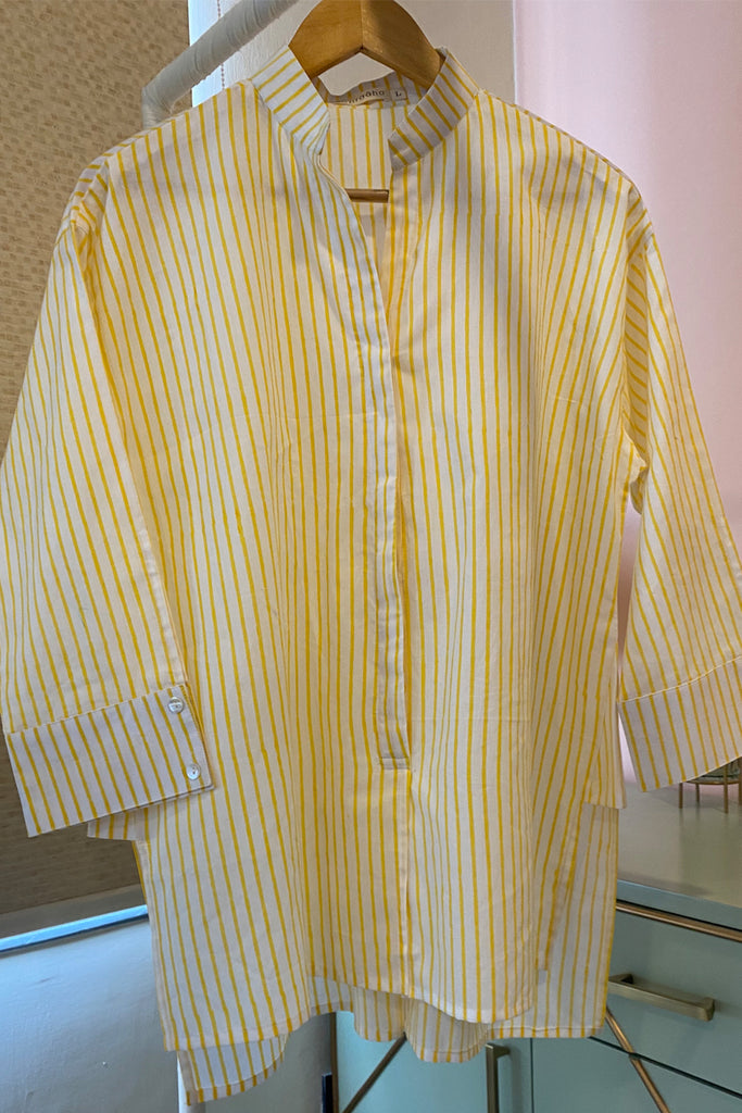Lemon Striped Cotton (Shirt only)
