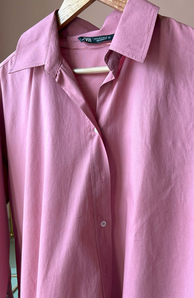 Rose Pink Oversized Shirt (PL-103)
