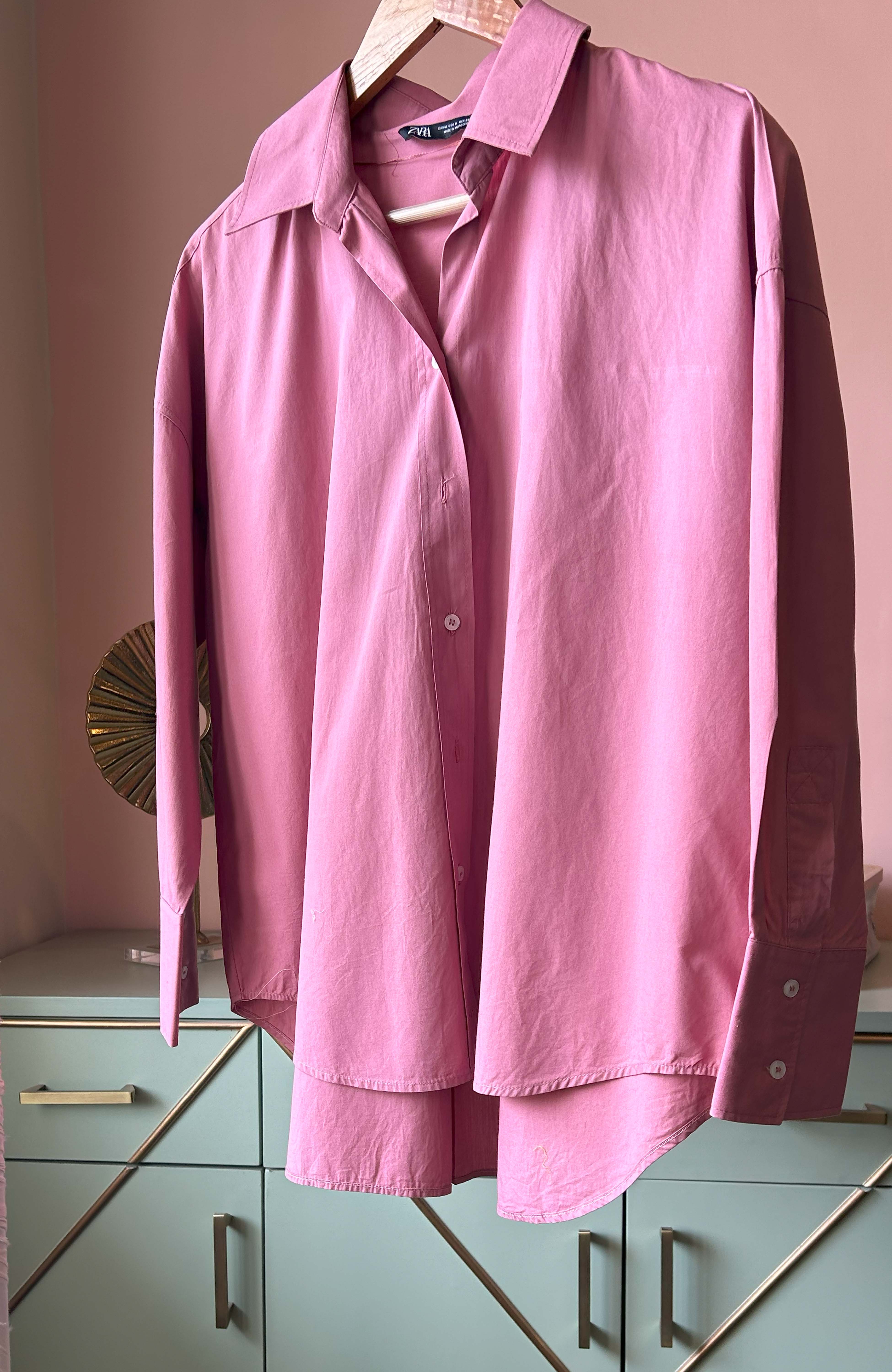 Rose Pink Oversized Shirt (PL-103)