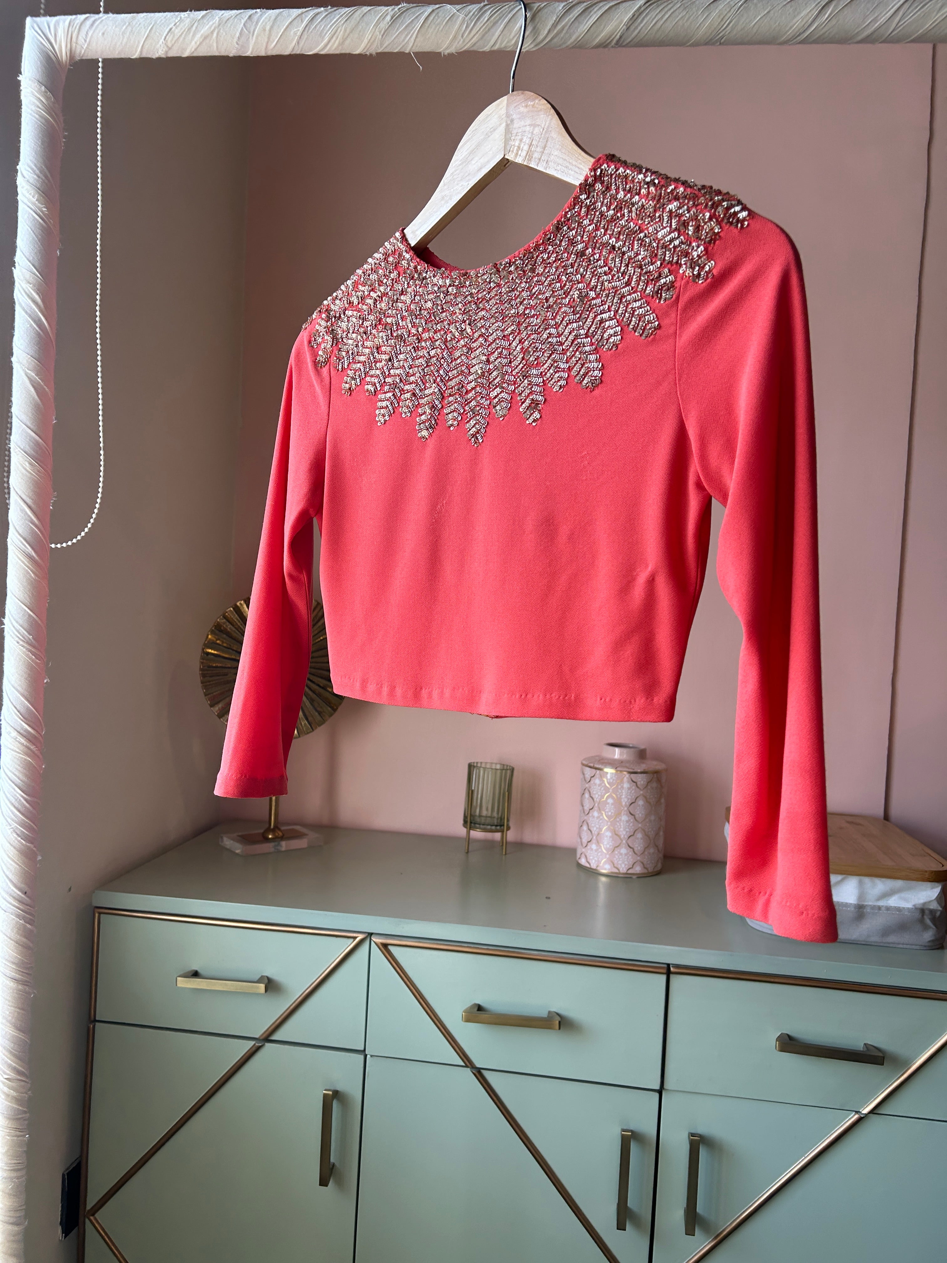 Orange Party Blouse (PL-132)