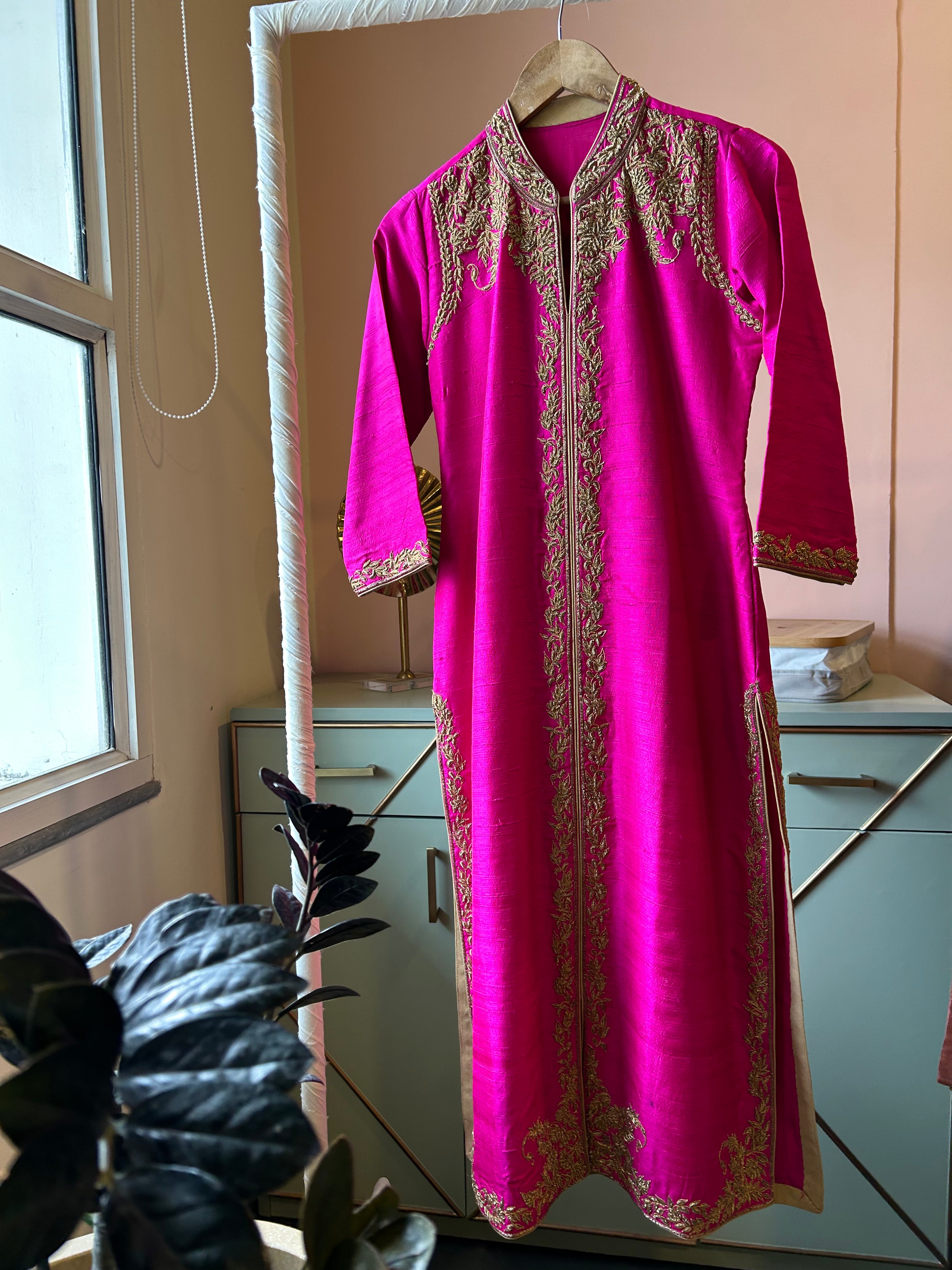 Magenta Single Kurta(PL-128)