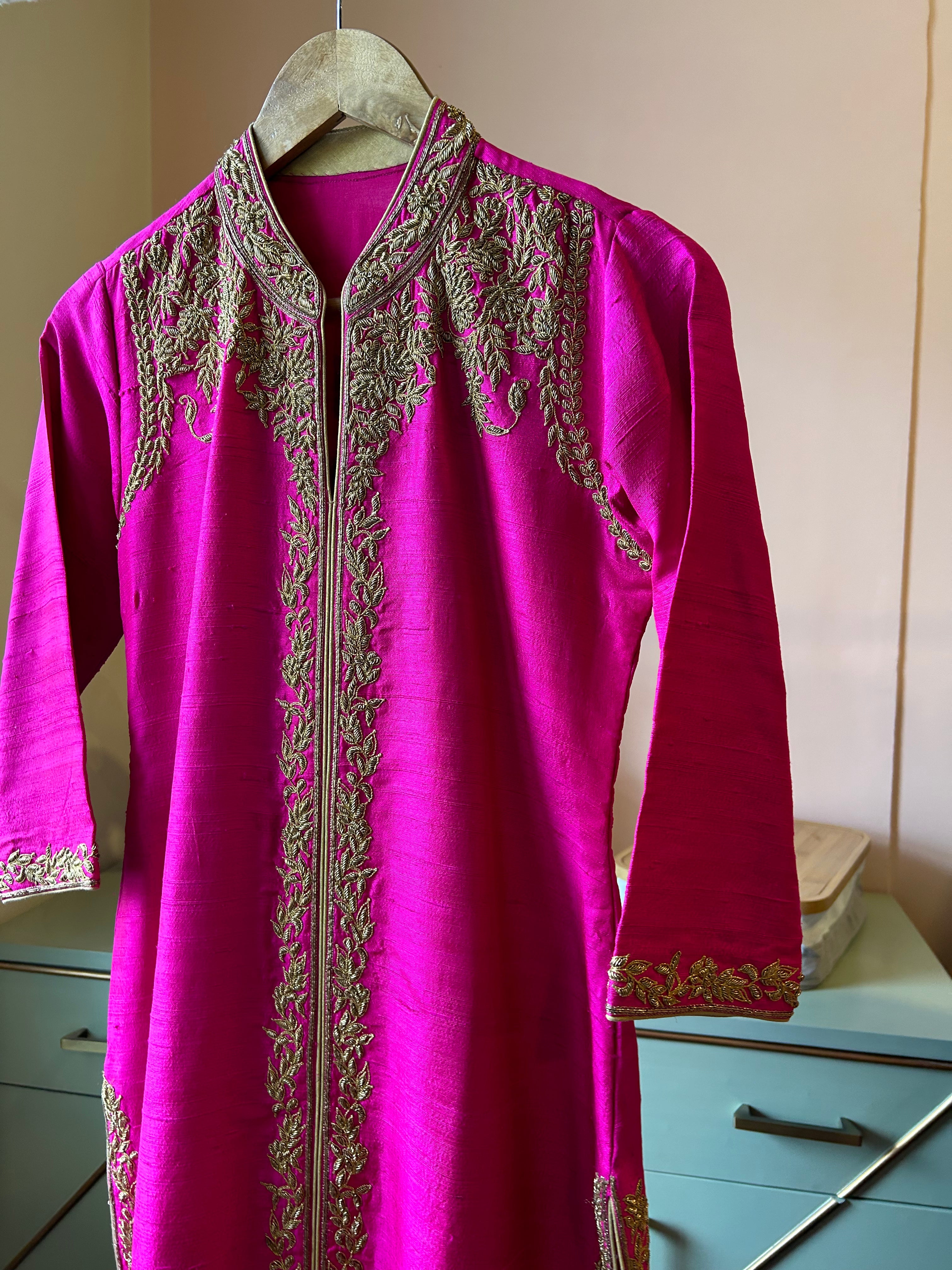 Magenta Single Kurta(PL-128)