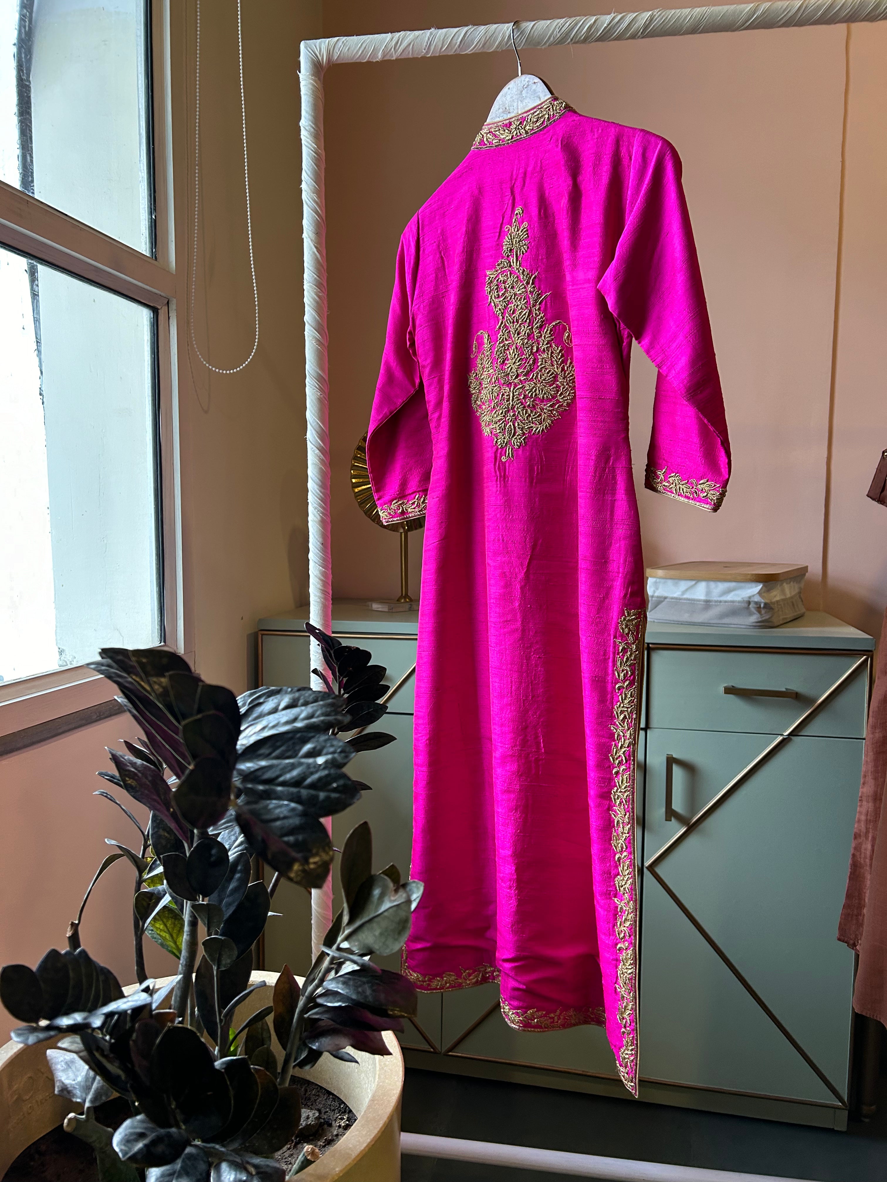 Magenta Single Kurta(PL-128)