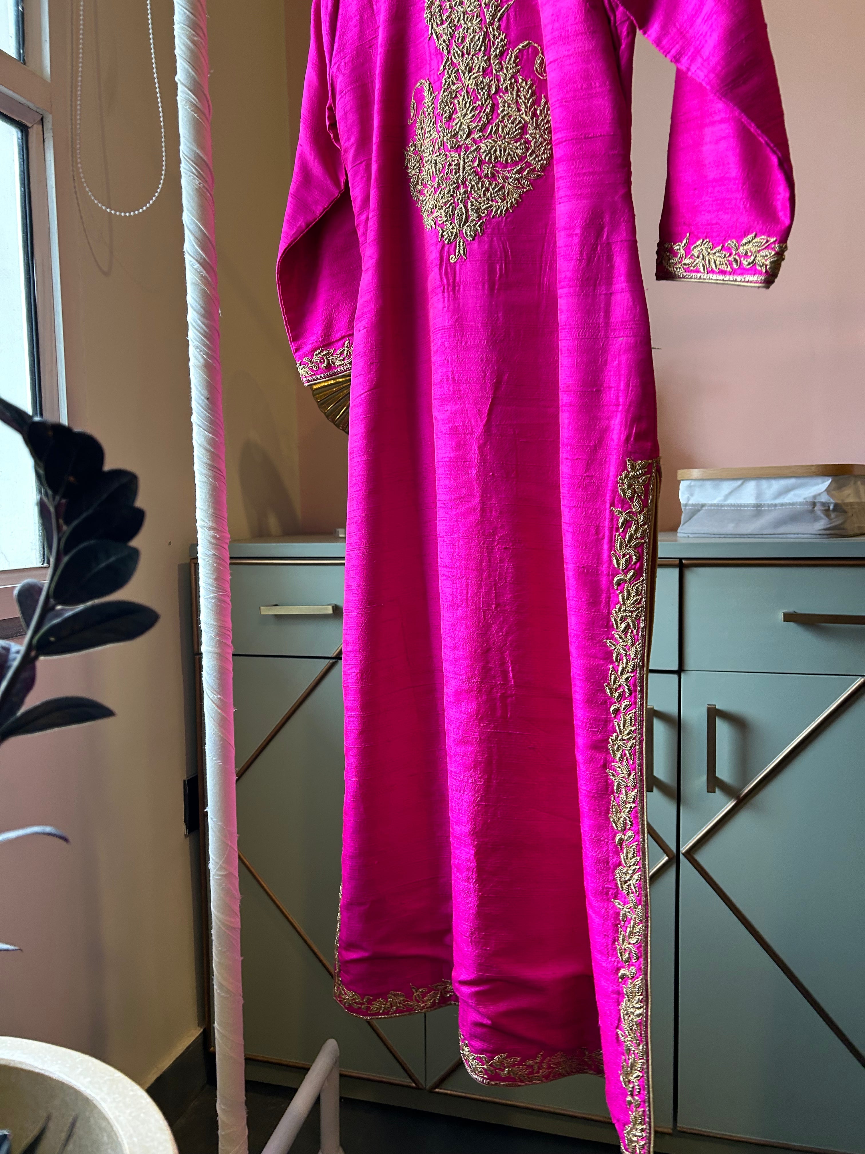 Magenta Single Kurta(PL-128)