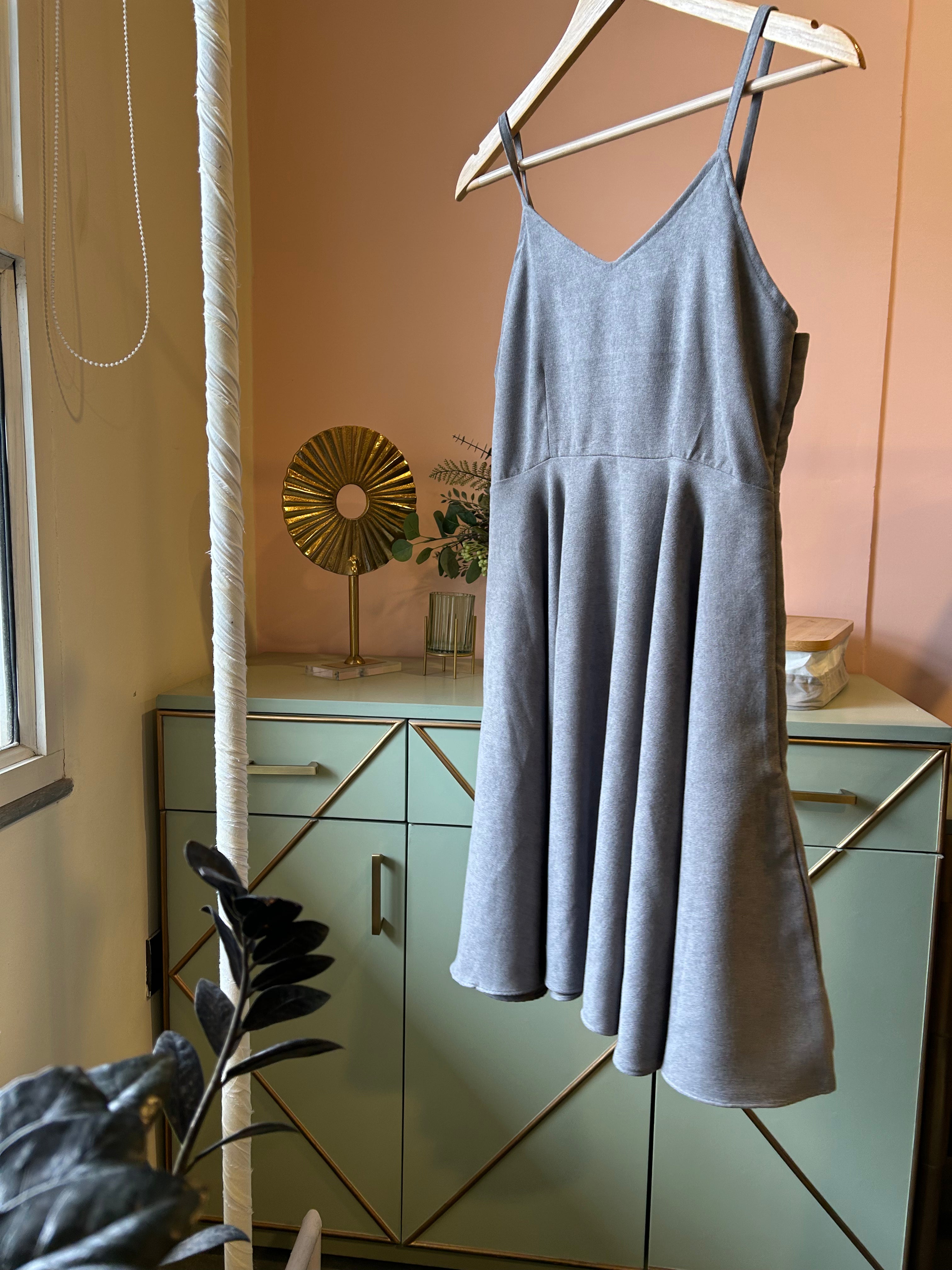 Grey Short Dress (PL-123)