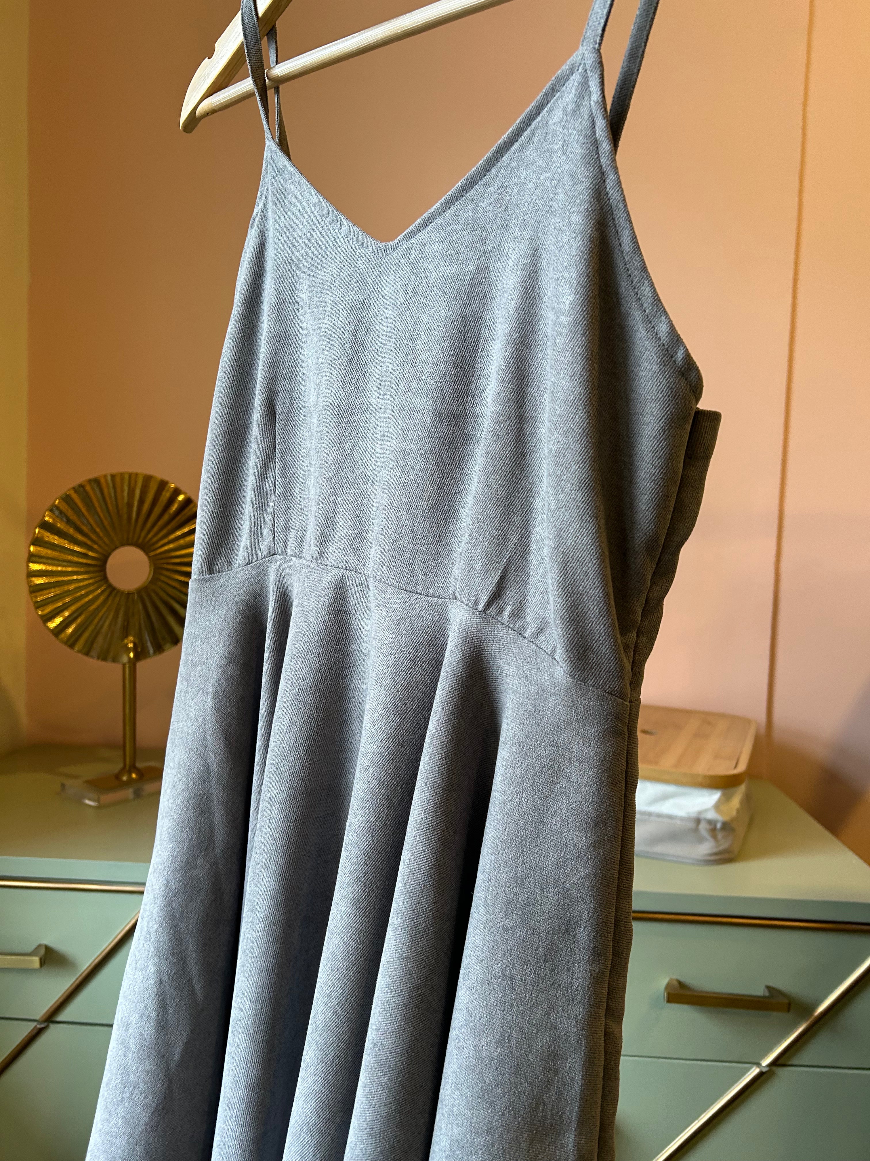 Grey Short Dress (PL-123)