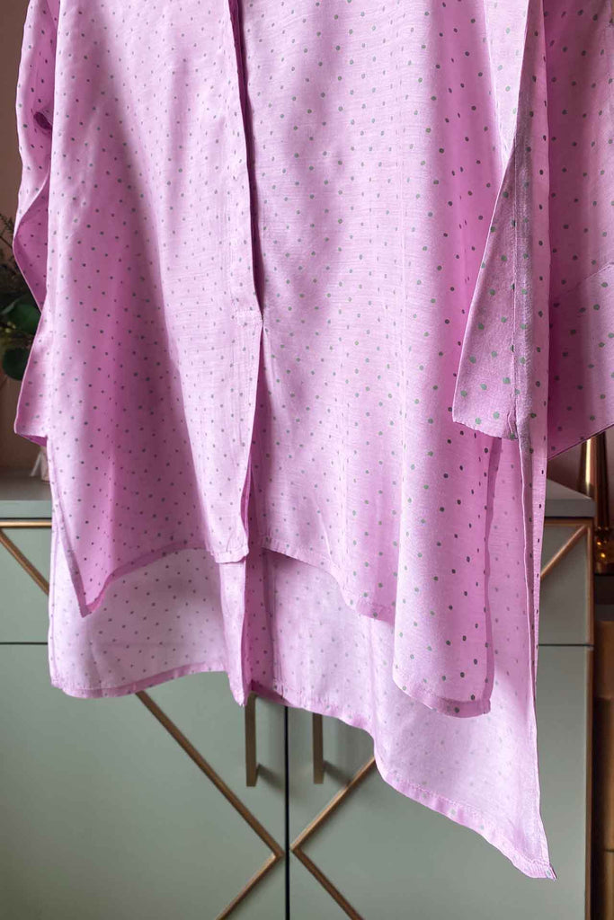 Lilac Polka Muslin (Shirt only)