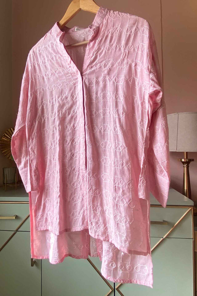 Light Pink Embroidered Muslin (Shirt only)
