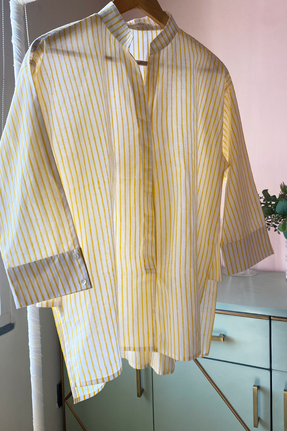 Lemon Striped Cotton (Shirt only)